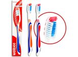 Wellbee Spazzolino Da Denti Medio Per Adulti (Confezione Blister Da 3 Pezzi) - Mix Di Colori 1 Pezzo.