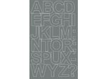 Adesivi Con Lettere Autoadesivi, 12 Cm, Grigio Opaco