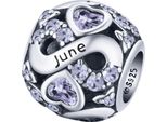 Charms Pandora Per Il Mese Di Giugno, Compleanno, Argento 925