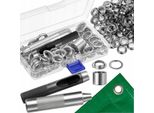 Pressa Per Occhielli 12 Mm, Pressa Manuale, Macchina Per Occhielli Per Teloni E Striscioni + 50 Set Di Occhielli