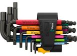 Wera 950/9 Hex-Plus Multicolour Imperial 3 Set Di Chiavi Angolari