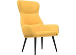 Syfax™ Sedia Relax Giallo Senape In Tessuto