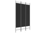Syfax™ Divisorio A 3 Pannelli Nero 120X200 Cm In Tessuto