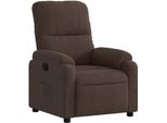 Vidaxl Poltrona Relax In Tessuto Microfibra Marrone