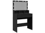Syfax™ Toeletta Con Led Nera 80X41X134,5 Cm