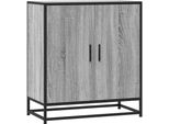 Syfax™ Credenza Grigio Sonoma 68X35X76 Cm In Truciolato E Metallo