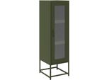 Syfax™ Credenza Verde Oliva 36X39X123 Cm Acciaio Laminato A Freddo