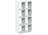 Syfax™ Libreria Divisoria Bianca 69,5X29X137,5 Cm In Legno Ingegnerizzato