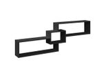 Syfax™ Mobile A Parete 158X18X53 Cm Nero In Legno Multistrato