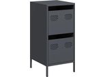 Syfax™ Credenza Antracite 35X39X73,5 Cm In Acciaio Laminato A Freddo