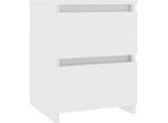 Syfax™ Comodino Bianco 30X30X40 Cm Legno Ingegnerizzato