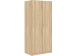 Syfax™ Armadio Rovere Sonoma 80X50X180 Cm In Legno Multistrato