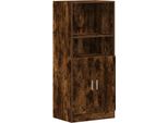 Syfax™ Armadietto Cucina Rovere Fumo 57X41,5X131,5 Cm In Truciolato