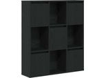 Syfax™ Libreria Rovere Nero 89X24X101,5 Cm In Legno Multistrato