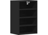 Syfax™ Mobile Pensile “Riga” Nero 40X29,5X60 Cm In Legno Multistrato