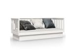 Vidaxl Letto Da Giorno Senza Materasso Bianco 75X190 Cm In Legno Di Pino Massiccio