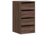 Syfax™ Cassettiera Angolo Rovere Marrone 40X41X76Cm Legno Multistrato