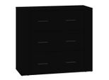 Syfax™ Credenza Nera 80X33X70 Cm In Legno Multistrato