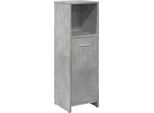 Syfax™ Mobile Da Bagno Grigio Cemento 30X30X95 Cm In Legno Multistrato