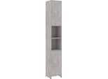 Syfax™ Mobile Da Bagno Grigio Cemento 30X30X183,5 Cm Legno Tecnico