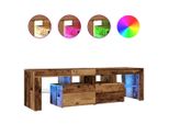 Syfax™ Mobile Porta Tv Con Led Legno Antico 140X36,5X40 Cm Multistrato