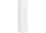 Syfax™ Mobile Da Bagno Bianco 30X30X130 Cm In Legno Multistrato