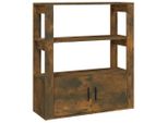 Syfax™ Credenza Rovere Fumo 80X30X90 Cm In Legno Multistrato
