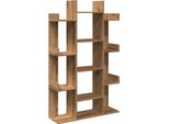 Syfax™ Libreria Rovere Artigianale 86X25,5X140 Cm Legno Multistrato