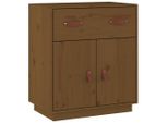 Syfax™ Credenza Ambrata 65,5X40X75 Cm In Legno Massello Di Pino