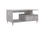 Syfax™ Tavolino Salotto Grigio Cemento 90X49X45 Cm Legno Multistrato