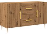 Syfax™ Credenza Rovere Artigianale 100X36X60 Cm In Legno Multistrato