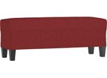 Syfax™ Panca Rosso Vino 100X35X41 Cm In Tessuto