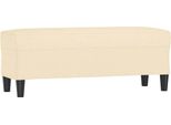 Syfax™ Panca Crema 100X35X41 Cm In Tessuto