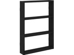 Syfax™ Scaffale A Parete Nero 43X9X60 Cm In Legno Multistrato