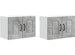 Syfax™ Mobile Da Cucina Kalmar 2 Pcs Grigio Cemento 60 X 31 X 40 Cm
