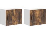 Syfax™ Mobile Da Cucina Kalmar 2 Pcs Rovere Fumé 50 X 31 X 40 Cm