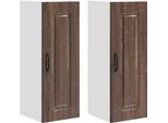 Syfax™ Mobile Da Cucina Kalmar 2 Pcs Rovere Marrone 30 X 31 X 80 Cm
