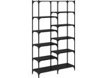 Syfax™ Libreria Rovere Nero 100 X 32 X 170 Cm Legno Multistrato