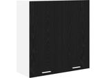 Syfax™ Armadio Pensile Rovere Nero 80 X 31 X 80 Cm Legno Multistrato