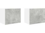 Syfax™ Armadio Pensile 2 Pcs Grigio Cemento E Bianco 50 X 31 X 40 Cm