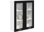 Syfax™ Armadio Pensile Rovere Nero 80 X 31 X 100 Cm Legno Multistrato