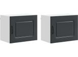 Syfax™ Mobile Da Cucina Kalmar 2 Pcs Nero 50 X 31 X 40 Cm