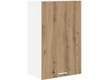 Vidaxl Armadio A Muro Con Anta Artisan In Rovere E Bianco 50 X 31 X 80 Cm