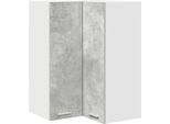 Syfax™ Armadio Pensile Grigio Cemento E Bianco 57 X 57 X 80 Cm