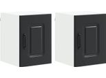 Syfax™ Mobile Da Cucina Kalmar 2 Pcs Nero 30 X 31 X 40 Cm