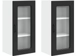 Syfax™ Mobile Da Cucina Kalmar 2 Pcs Nero 40 X 31 X 80 Cm