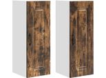 Syfax™ Mobile Da Cucina Kalmar 2 Pcs Rovere Fumé 30 X 31 X 80 Cm