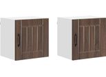 Syfax™ Mobile Da Cucina 2 Pcs Rovere Marrone 40 X 31 X 40 Cm