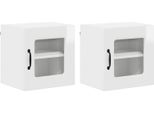 Syfax™ Mobile Da Cucina Kalmar 2 Pcs Bianco Lucido 40 X 31 X 40 Cm