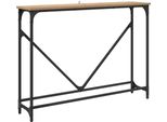 Syfax™ Tavolo Consolle Rovere Artigianale 102 X 23 X 75 Cm